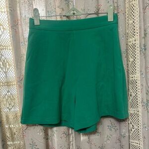 Emily McCarthy Tailored Shorts Ming Green Back Zip Size XXS NWT
